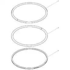 Keystone ring - Блок «Piston ring assembly»  (номер на схеме: 1)