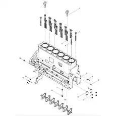 Cylinderhead bolt - Блок «Cylinder block assembly»  (номер на схеме: 3)