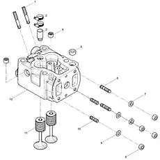 Stud bolt - Блок «Cylinder head subassembly 2»  (номер на схеме: 10)
