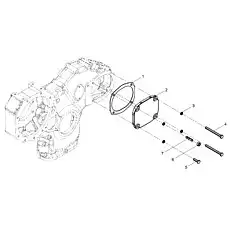 Screw - Блок «Hydraulic pump cover assembly (Stud bolt)»  (номер на схеме: 4)