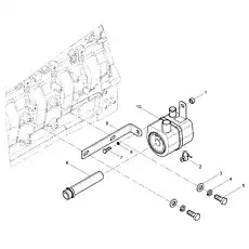 Screw - Блок «Lubricating oil filter assembly»  (номер на схеме: 5)