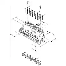 Eye screw - Блок «Cylinder block assembly»  (номер на схеме: 1)