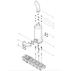 Exhaust tail pipe - Блок «Muffler assembly»  (номер на схеме: 1)