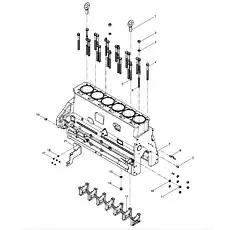 Cylinder head bolt - Блок «Cylinder block assembly»  (номер на схеме: 6)