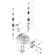 Valve spring seat - Блок «Cylinder head subassembly»  (номер на схеме: 2)