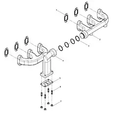 Exhaust manifold - Блок «Exhaust Manifold Group»  (номер на схеме: 2)