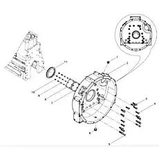 Seal gasket - Блок «Flywheel housing assembly»  (номер на схеме: 7)