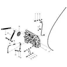 Hollow bolt - Блок «Injection pump assembly»  (номер на схеме: 14)