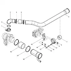 Connecting elbow - Блок «Compressor Pipe Group»  (номер на схеме: 3)