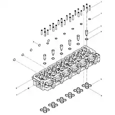 Intake Valve Seat - Блок «Cylinder Head Subassembly»  (номер на схеме: 6)