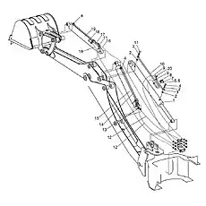 Arm Cylinder - Блок «Рабочее устройство гидравлической системы 2»  (номер на схеме: 1)