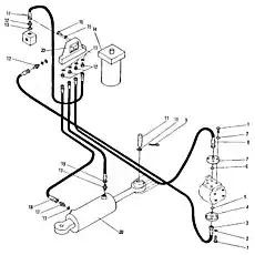Болт - Блок «Гидравлическая система рулевого управления 3В1095»  (номер на схеме: 16)