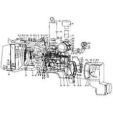 carrier XG3180C - Блок «Engine Assembly (XG3165C, XG3180C)»  (номер на схеме: 44)