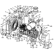 Air Cleaner [KA50-5] - Блок «Engine Assembly (XG3200C, XF3220C)»  (номер на схеме: 16)
