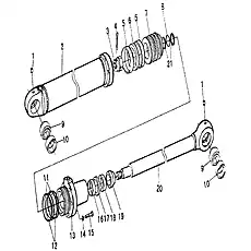 Piston Rod - Блок «BACKHOE CYLINDER»  (номер на схеме: 20)