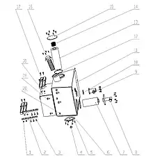 Angle iron - Блок «ENGINE OIL RESERVOIR»  (номер на схеме: 2)