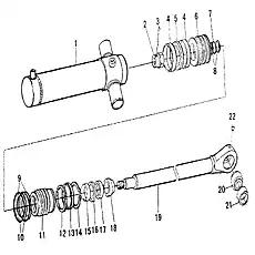 Piston rod - Блок «SWING CYLINDER»  (номер на схеме: 19)