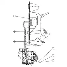 hose fitting - Блок «Система кондиционирования»  (номер на схеме: 6)