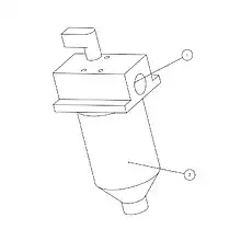 oil-filter cover - Блок «Фильтр»  (номер на схеме: 1)