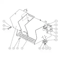 blot M4X16 - Блок «Гидравлический масляный бак»  (номер на схеме: 17)