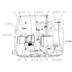 Platform harness - Блок «Electric on cover»  (номер на схеме: 17)