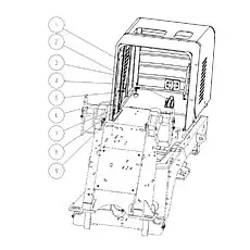 Washer GB97.1-10 - Блок «Система капота 2»  (номер на схеме: 9)
