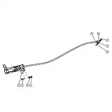 Hand brake flexible rope  - Блок «Ручная тормозная система»  (номер на схеме: 9)