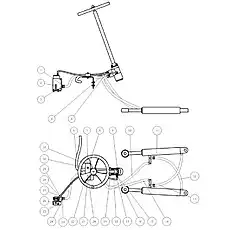 Steering post - Блок «Рулевая система»  (номер на схеме: 15)