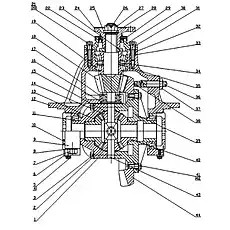 Gear  - Блок «ZL15A Ось (II)»  (номер на схеме: 18)