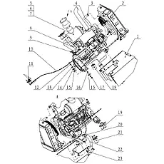 Stabilizer - Блок «Engine System 00E0521 20C1118»  (номер на схеме: 15)