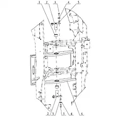 Bolt M16X40 - Блок «Frame System 30E0531-01 03»  (номер на схеме: 3)