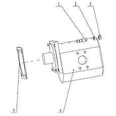 Nut M12 - Блок «Pump Assembly 11E0764-02 11C0112»  (номер на схеме: 3)