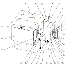 Latch assembly - Блок «Cab system-2»  (номер на схеме: 20)