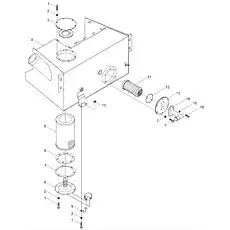 Bolt M10x20 - Блок «Hydraulic Oil Box-1»  (номер на схеме: 1)
