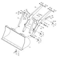 Adjusting gasket - Блок «Loader Working Device»  (номер на схеме: 21)