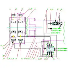 Adapter - Блок «Hydraulic System (19) 0042212000»  (номер на схеме: 22)