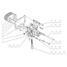 Bypass valve screw plug - Блок «D30-1013000A/10 Масляное охлаждение в сборе»  (номер на схеме: 26)