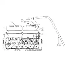 Exhaust valve seat - Блок «B7601-1003000/03 Головка блока цилиндров и крышка блока в сборе»  (номер на схеме: 7)
