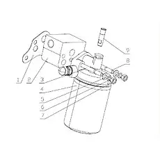 Nut M10 - Блок «1640H-1012000/02 Маслозаборник»  (номер на схеме: 7)