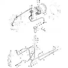 Масляная трубка - Блок «ГИДРАВЛИКА ГИДРОТРАНСФОРМАТОРА»  (номер на схеме: 24)