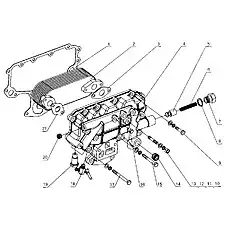 Oil cooler bypass valve screw plug - Блок «530-1013000C Масляное охлаждение в сборе»  (номер на схеме: 7)