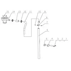 Ventilation hose bracket - Блок «E0200-1014000 Сапун в сборе»  (номер на схеме: 9)