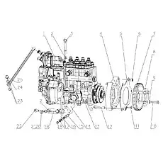 Fuel injection pump - Блок «G0800-1111000A Форсунки насоса в сборе»  (номер на схеме: 1)