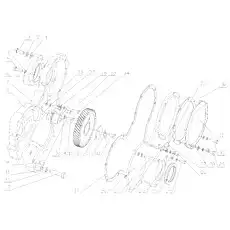 Idle gear shaft - Блок «Gear Housing Part B7615-1002200/18»  (номер на схеме: 7)