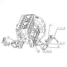 Washer 16 - Блок «A440B-10010003 Подвеска двигателя в сборе»  (номер на схеме: 4)