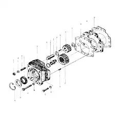 Gear - Блок «Z50E03T42 Трансмиссия (IX) Механизм насоса»  (номер на схеме: 21)