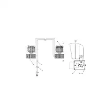Locking Cable ties - Блок «Электрические компоненты 4»  (номер на схеме: 1)