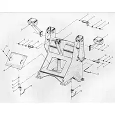Lift Arm Pin - Блок «Передний шасси в сборе»  (номер на схеме: 3)