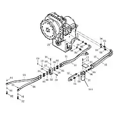 PLATE - Блок «Линии коробки передач и преобразователя крутящего момента 05E0270(B)»  (номер на схеме: 14)