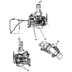 FILTER,ENGINE OIL - Блок «Фильтр, Система двигателя»  (номер на схеме: 004)